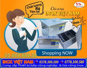 Bể tách mỡ - Bẫy mỡ inox - thùng lọc mỡ