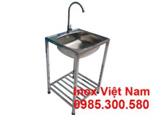 chau-rua-inox-don-co-khung-chan