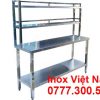 Bàn Bếp Inox 2 Tầng Có Kệ Phẳng Trên BAI-16