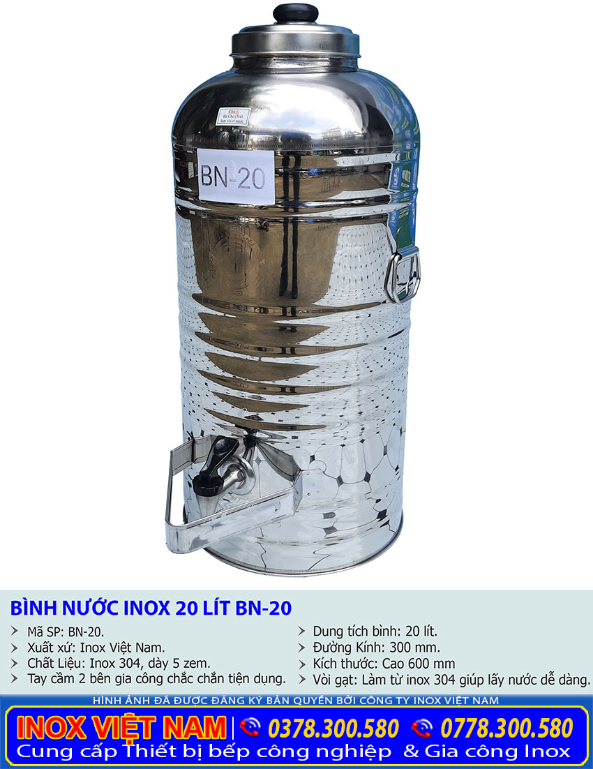 kich-thuoc-binh-nươc-inox-20l