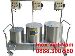 Bộ 3 nồi nấu phở bằng điện liền bệ 30l - 70l - 90l