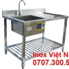 Chậu rửa đơn cánh phải có kệ dưới CR-37