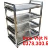 Xe đẩy inox 4 khay XDI-04