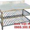 Bán inox 3 tầng có kệ dưới thanh song
