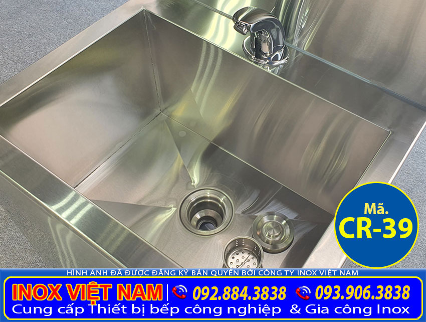 Máng rửa tay inox công nghiệp CR-39 (04)