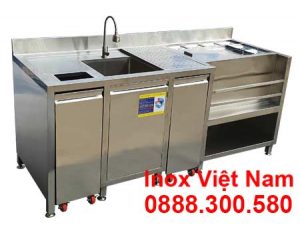 Quầy pha chế inox QB-32