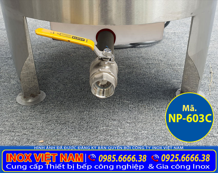 Vòi xả nồi nấu phở bằng điện 3 chân NP-603C