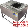 Thùng đá inox topping có khung chân TD-TP26