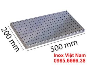 Khay úp ly inox 0.5m KUL-01