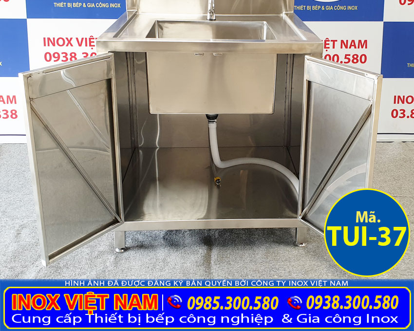 Tủ inox có 1 bồn rửa TUI-37 (06)